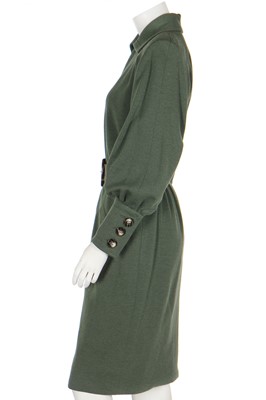 Lot 177 - A Givenchy couture purple wool-cashmere suit, circa 1987