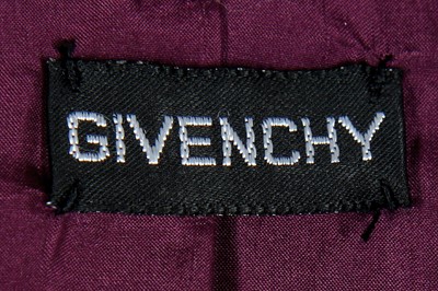Lot 177 - A Givenchy couture purple wool-cashmere suit, circa 1987
