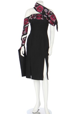 Lot 202 - An Alexander McQueen black wool dress, 'Voss' collection, Spring-Summer 2001