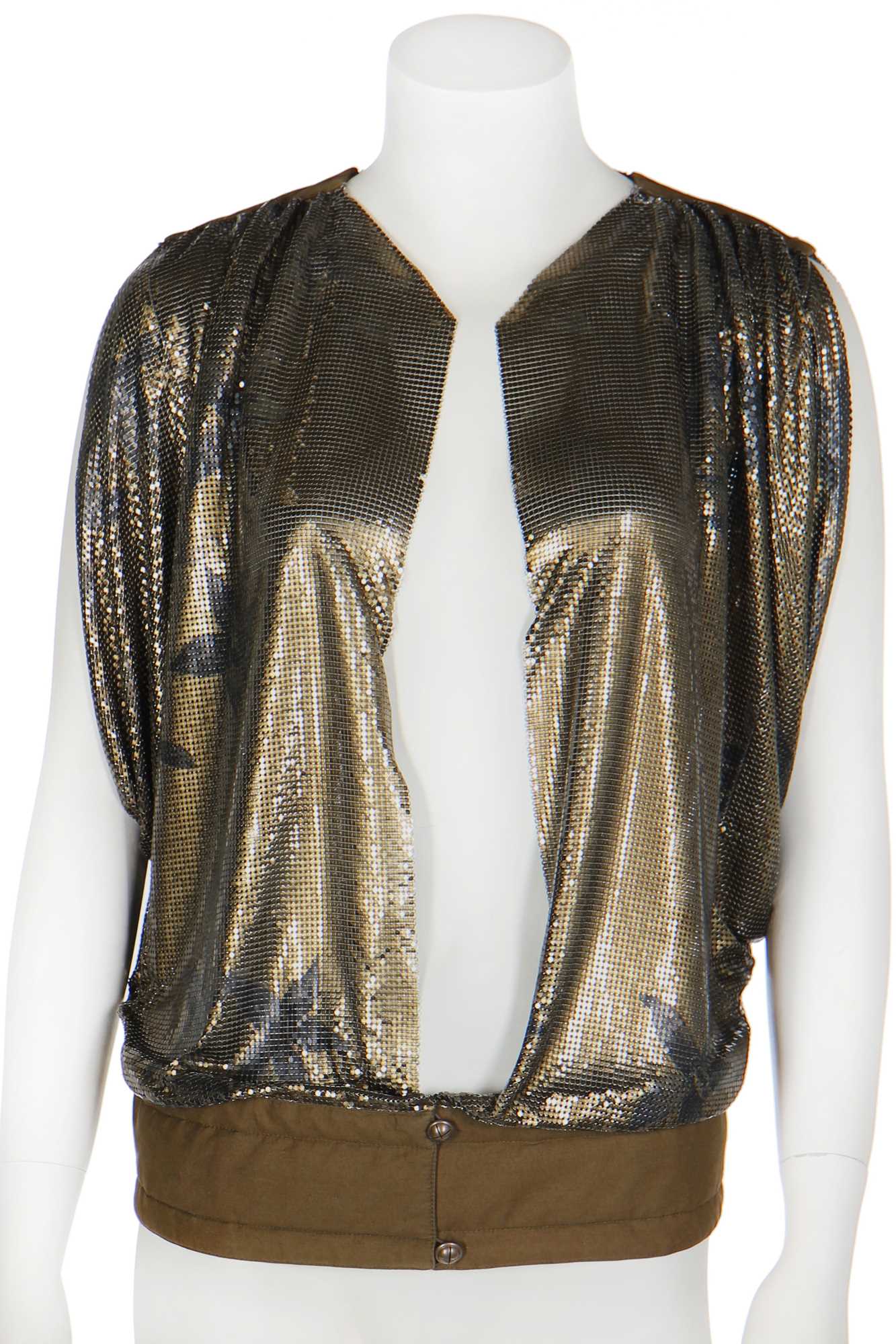 Lot 182 - A Gianni Versace Oroton top, 1980s,