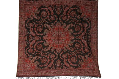 Lot 297 - A woven square shawl, French, 1835-40