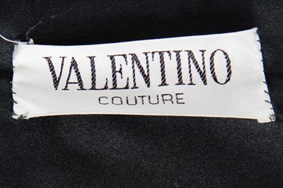 Lot 424 - A Valentino Garavani couture black silk-velvet evening gown, probably 1980s