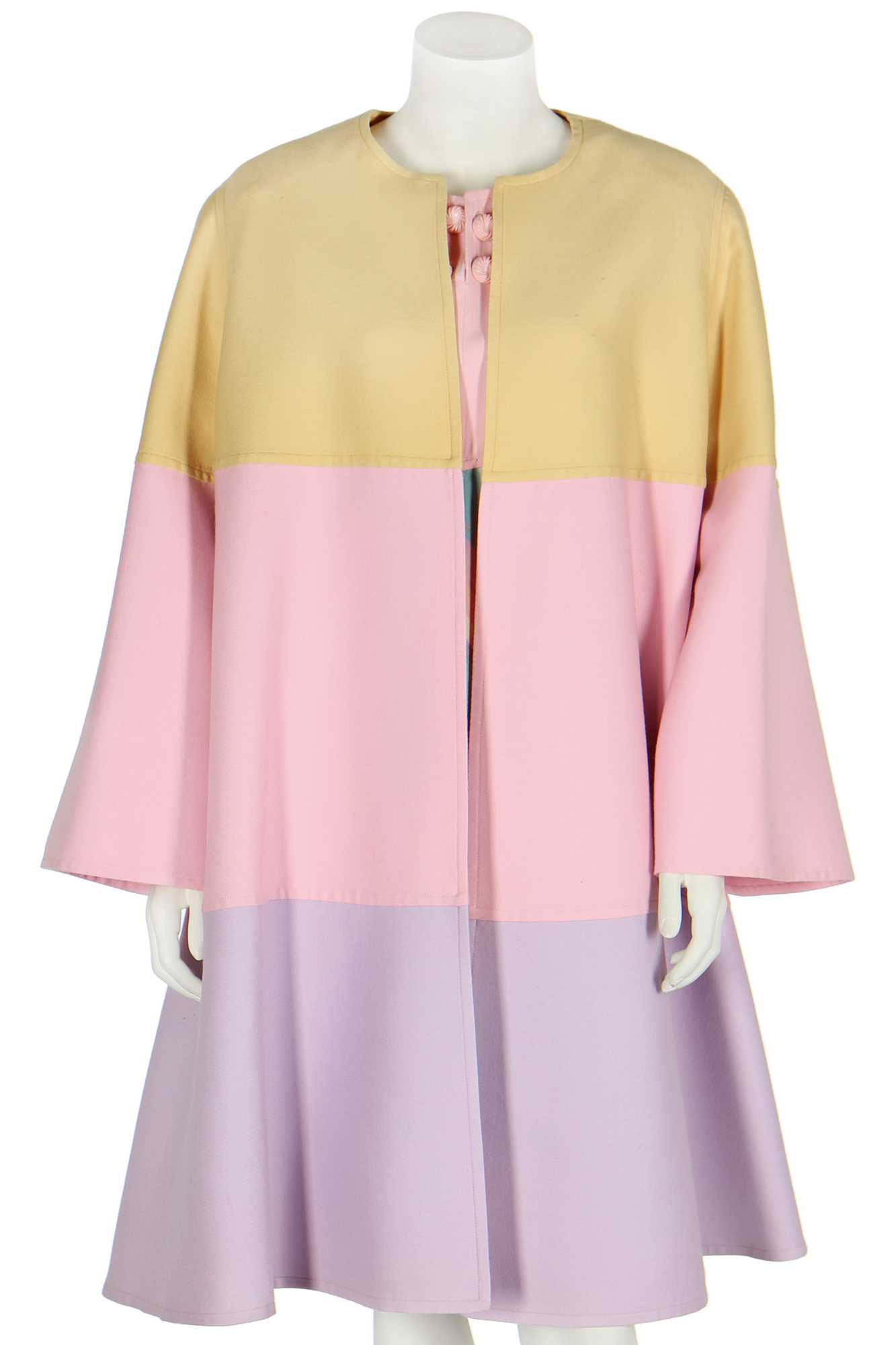 Lot 147 - A Valentino Garavani couture pastel-coloured day ensemble, 1991