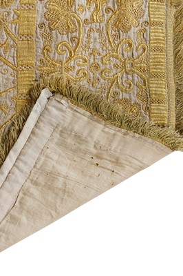 Lot 268 - A fine embroidered cover (Colcha), Spanish or Portuguese, late 16th-early 17th century