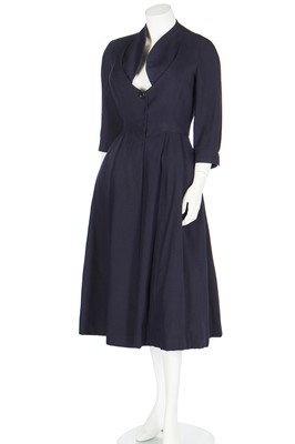 Lot 378 - A Christian Dior couture coat or overdress, probably Autumn-Winter 1951-52