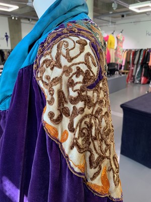 Lot 363 - A rare Paul Poiret couture embroidered Orientalist opera coat, circa 1925