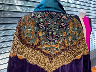 Lot 363 - A rare Paul Poiret couture embroidered Orientalist opera coat, circa 1925