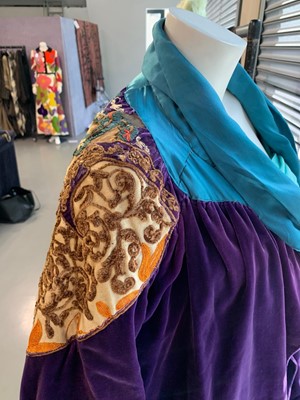 Lot 363 - A rare Paul Poiret couture embroidered Orientalist opera coat, circa 1925
