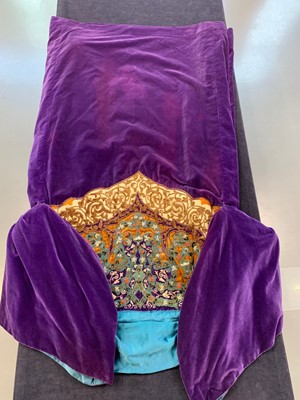 Lot 363 - A rare Paul Poiret couture embroidered Orientalist opera coat, circa 1925