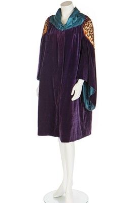 Lot 363 - A rare Paul Poiret couture embroidered Orientalist opera coat, circa 1925