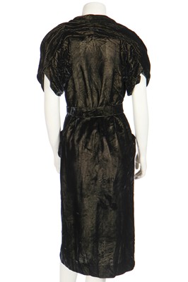 Lot 75 - A Madame MacRal orange taffeta evening gown, late 1930s