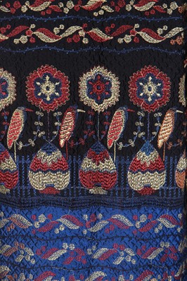 Lot 35 - A quilted silk jacket with Ottoman-inspired embroidery, 1920s