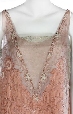 Lot 362 - A fine Callot Sœurs couture pink velvet cocktail dress, 'l'Etoile des Mages'', Autumn-Winter, 1925