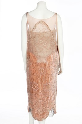 Lot 362 - A fine Callot Sœurs couture pink velvet cocktail dress, 'l'Etoile des Mages'', Autumn-Winter, 1925