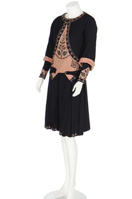 Lot 364 - A rare Paul Poiret peasant-style embroidered day dress, 1924-26