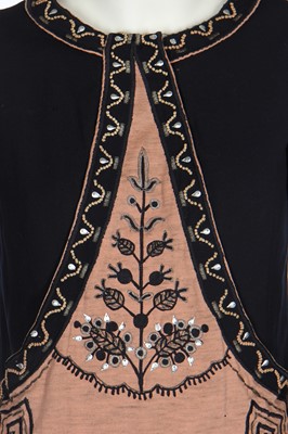 Lot 364 - A rare Paul Poiret peasant-style embroidered day dress, 1924-26