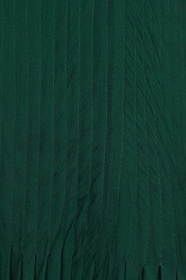 Lot 365 - A Jenny couture emerald chiffon evening ensemble, circa 1930