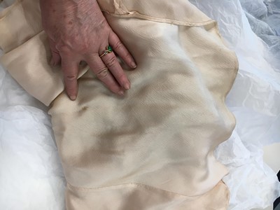 Lot 367 - A Jeanne Lanvin couture pale pink satin evening gown 'Barbarie', Autumn-Winter 1934-35
