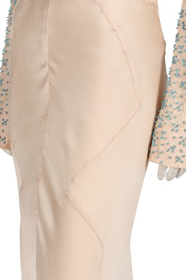 Lot 367 - A Jeanne Lanvin couture pale pink satin evening gown 'Barbarie', Autumn-Winter 1934-35