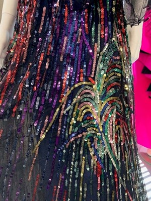 Lot 368 - A Nicole de Paris Inc 'Firework' dress, American, 1945
