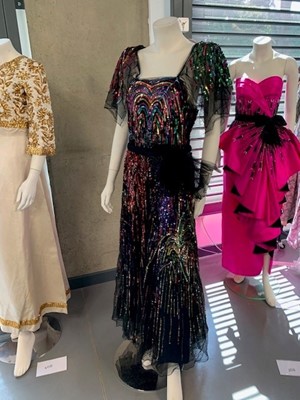 Lot 368 - A Nicole de Paris Inc 'Firework' dress, American, 1945