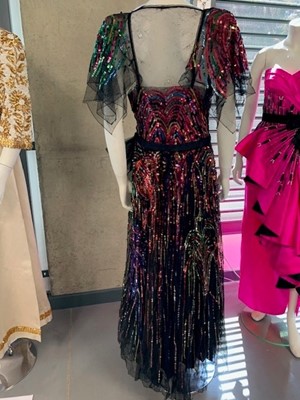 Lot 368 - A Nicole de Paris Inc 'Firework' dress, American, 1945