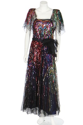 Lot 368 - A Nicole de Paris Inc 'Firework' dress, American, 1945