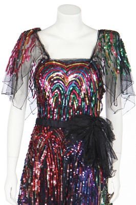 Lot 368 - A Nicole de Paris Inc 'Firework' dress, American, 1945