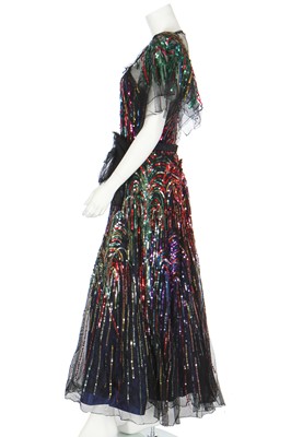 Lot 368 - A Nicole de Paris Inc 'Firework' dress, American, 1945
