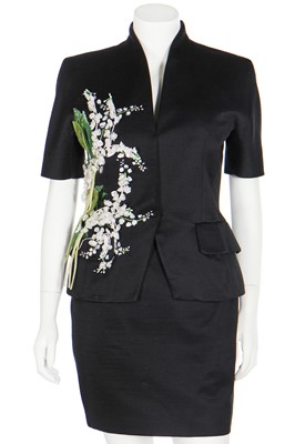 Lot 449 - A Christian Dior by Gianfranco Ferré 'Lily of the Valley' suit, circa 1990