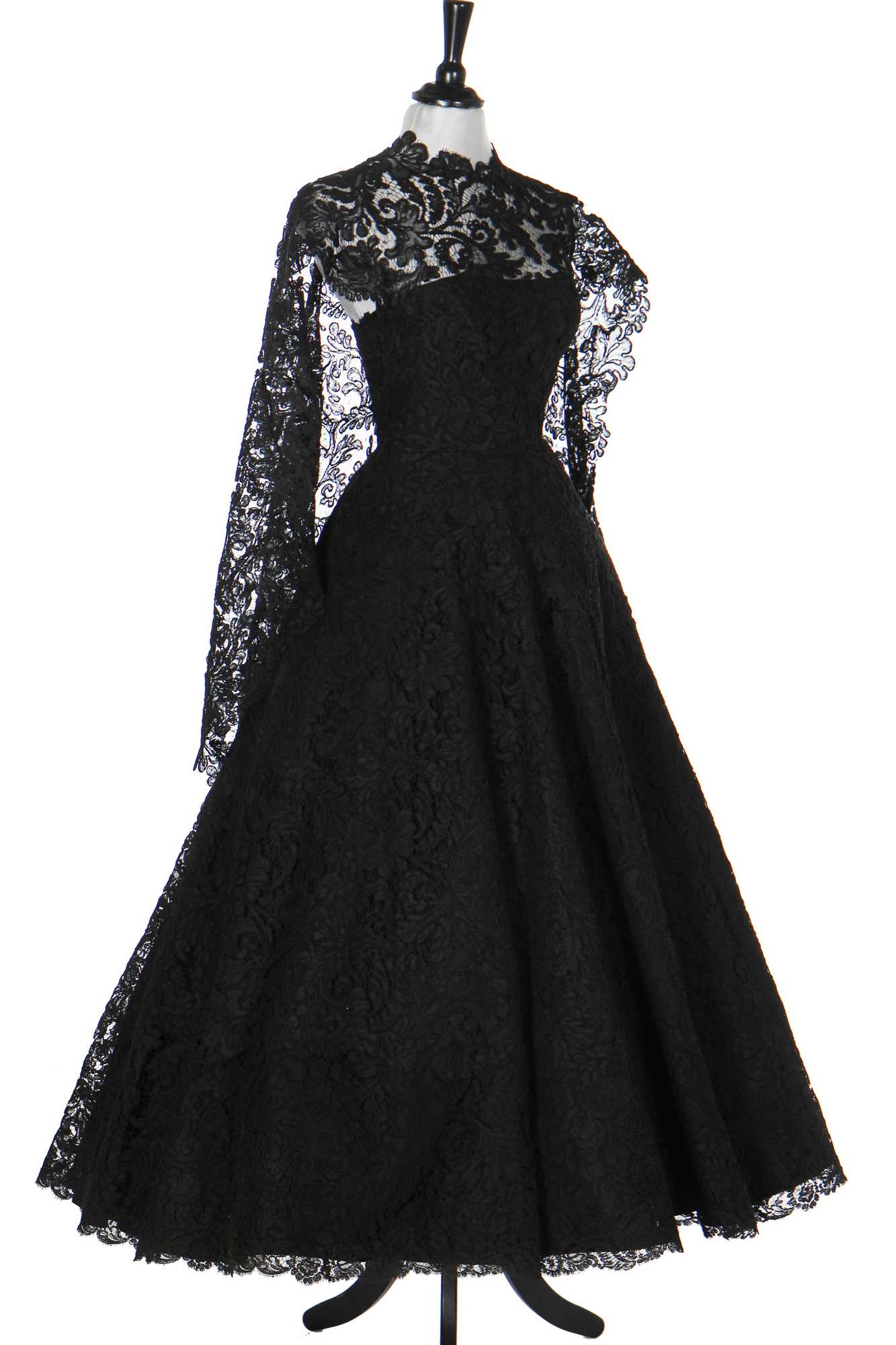 balenciaga evening dress green