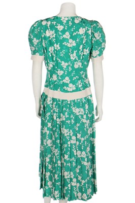 Lot 342 - A Lindka Cierach bespoke silk damask dress, worn by Sarah Ferguson, Duchess of York, 1986
