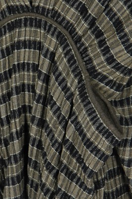 Lot 259 - An Issey Miyake striped pleated wool-blend smock, Spring-Summer 1984