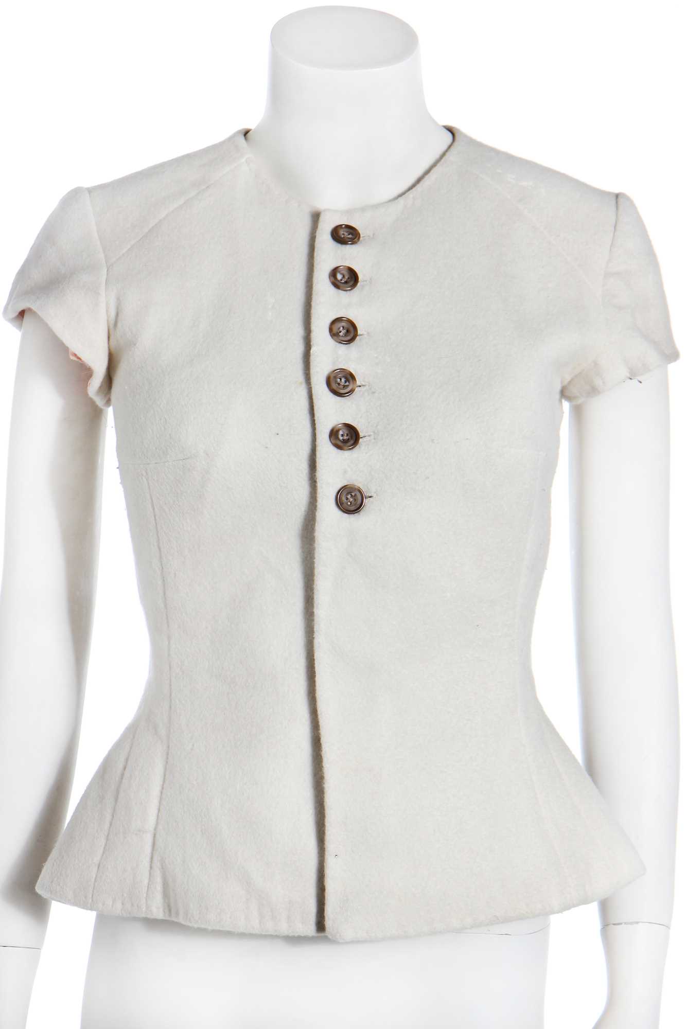 Lot 451 - A rare Alexander McQueen fitted ivory