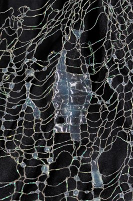 Lot 453 - A rare Alexander McQueen torn cobweb lace dress, 'Highland Rape' collection, Autumn-Winter 1995