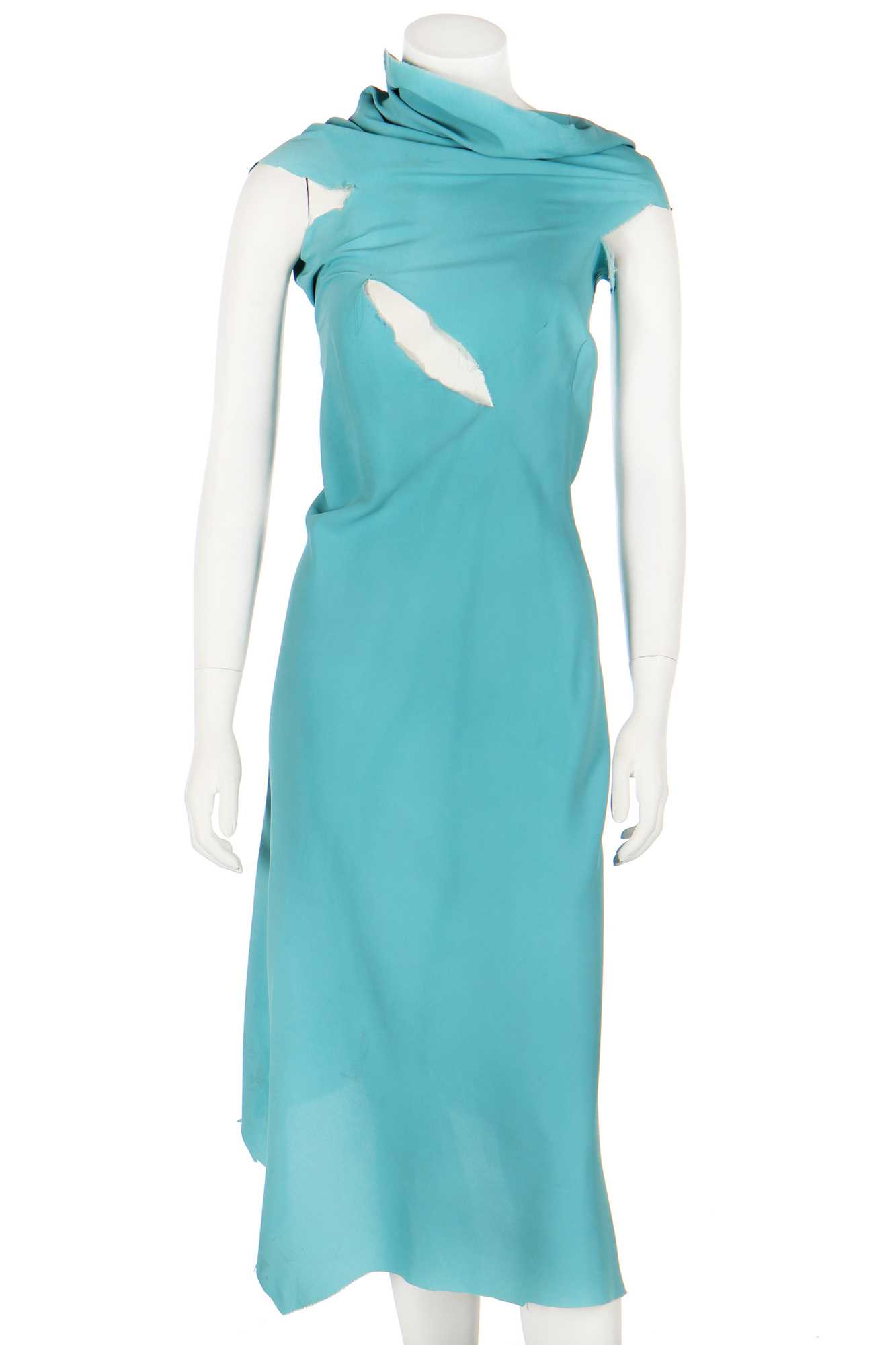 Lot 452 - A rare Alexander McQueen slashed dress, 'Highland Rape' collection, Autumn-Winter 1995-96
