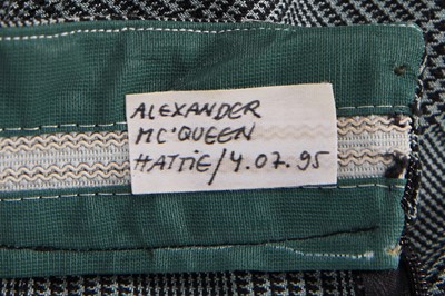 Lot 458 - A rare pair of Alexander McQueen 'bumsters', 'Highland Rape' collection, Autumn-Winter 1995-96