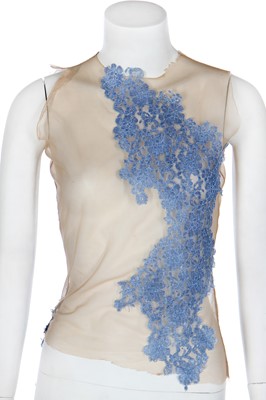 Lot 462 - A rare Alexander McQueen transparent lace top, 'The Hunger' collection, Spring-Summer 1996