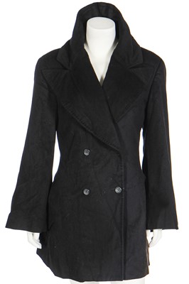 Lot 465 A rare Alexander McQueen black cashmere coat