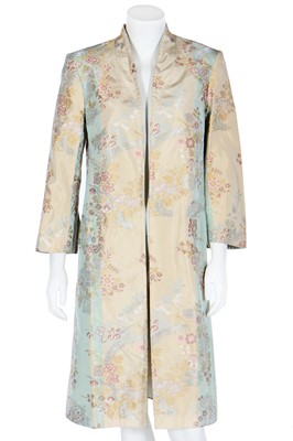 Lot 200 - An Alexander McQueen en grisaille wool-silk blend jacket, 'Joan' collection, Autumn-Winter 1998