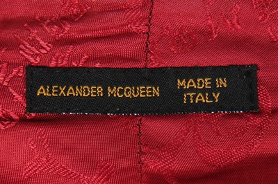 Lot 200 - An Alexander McQueen en grisaille wool-silk blend jacket, 'Joan' collection, Autumn-Winter 1998