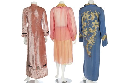 Lot 33 - A Madame Agnes Unwin of Regent St. cape, circa 1915, formed from a Chinese skirt, 19th century