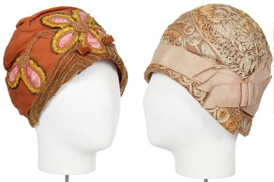 Lot 41 - Two good cloche hats, 1920s