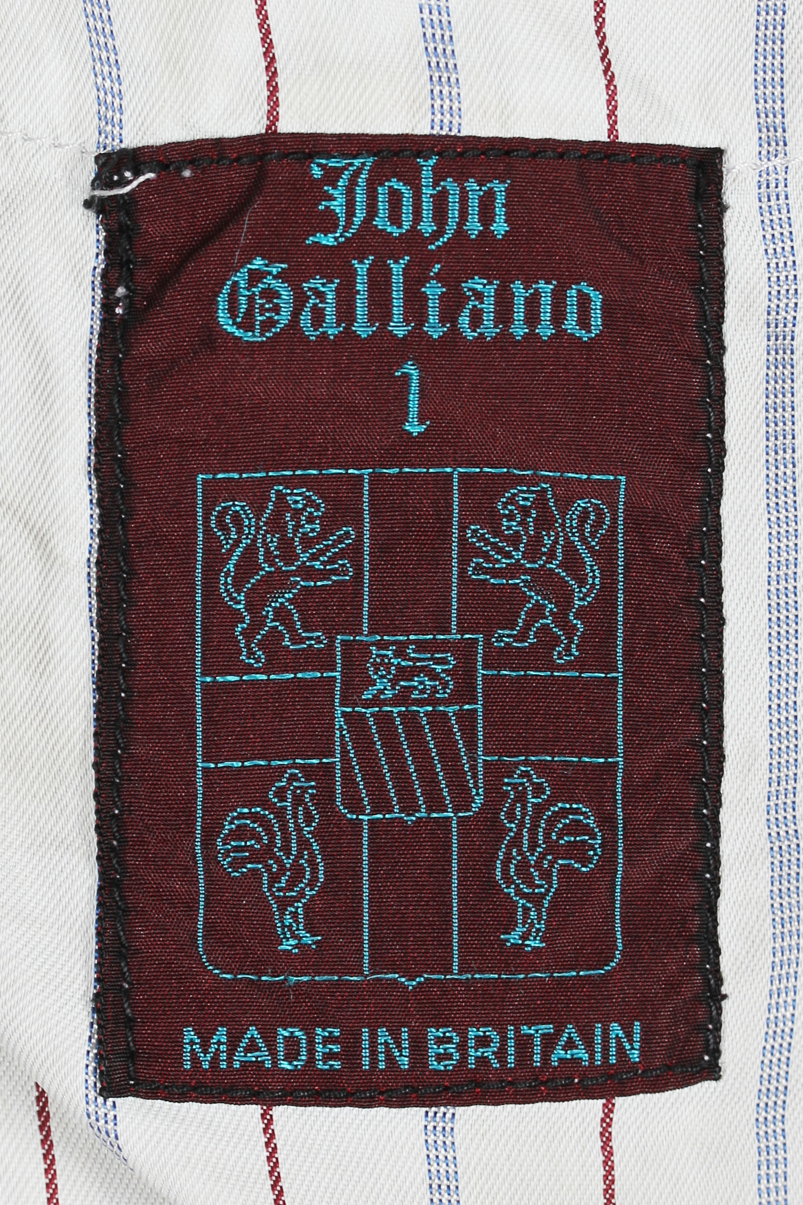 JOHN GALLIANO トラックジャケット JOHN GALLIANO Vintage Leather Biker Jacket Lace Floral