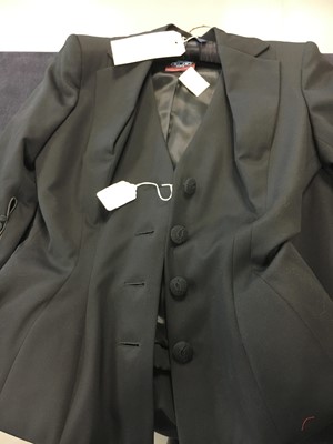 Lot 440 - A John Galliano black wool suit, 'Dolores' collection, Autumn-Winter 1995-96