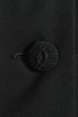 Lot 440 - A John Galliano black wool suit, 'Dolores' collection, Autumn-Winter 1995-96