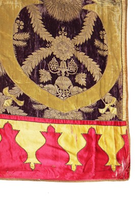 Lot 315 - A brocaded silk tent hanging (Haiti), Moroccan, North African, late 19th century