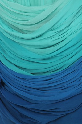 Lot 388 - A Jean Dessès draped chiffon evening gown, 'Silhouette' collection, Spring-Summer 1951