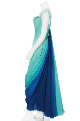 Lot 388 - A Jean Dessès draped chiffon evening gown, 'Silhouette' collection, Spring-Summer 1951