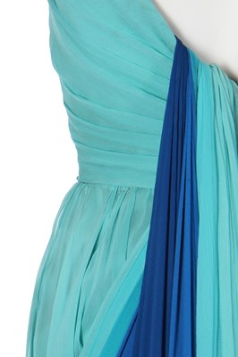 Lot 388 - A Jean Dessès draped chiffon evening gown, 'Silhouette' collection, Spring-Summer 1951